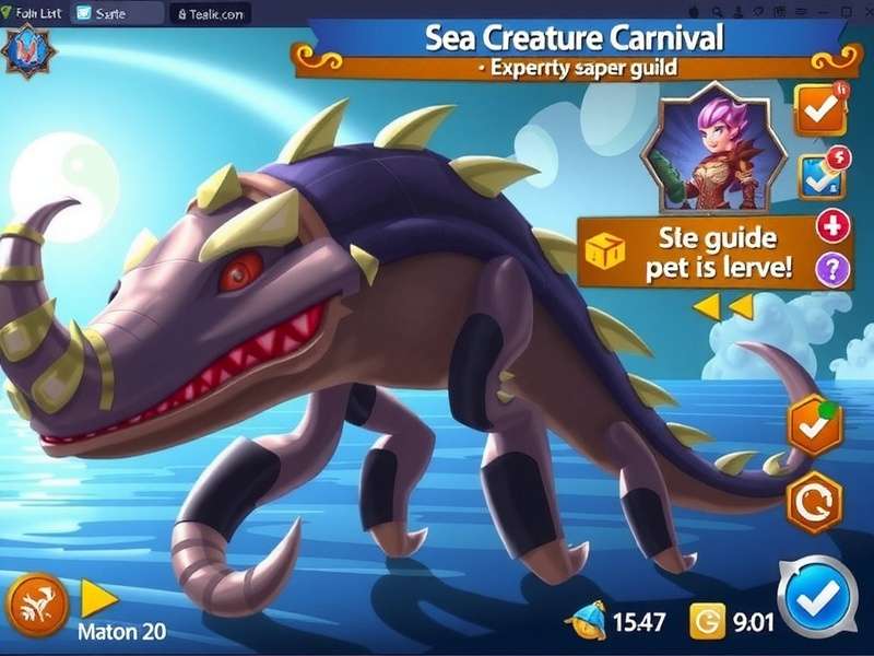 Sea Creature Carnival guild interface showing Indian player guilds